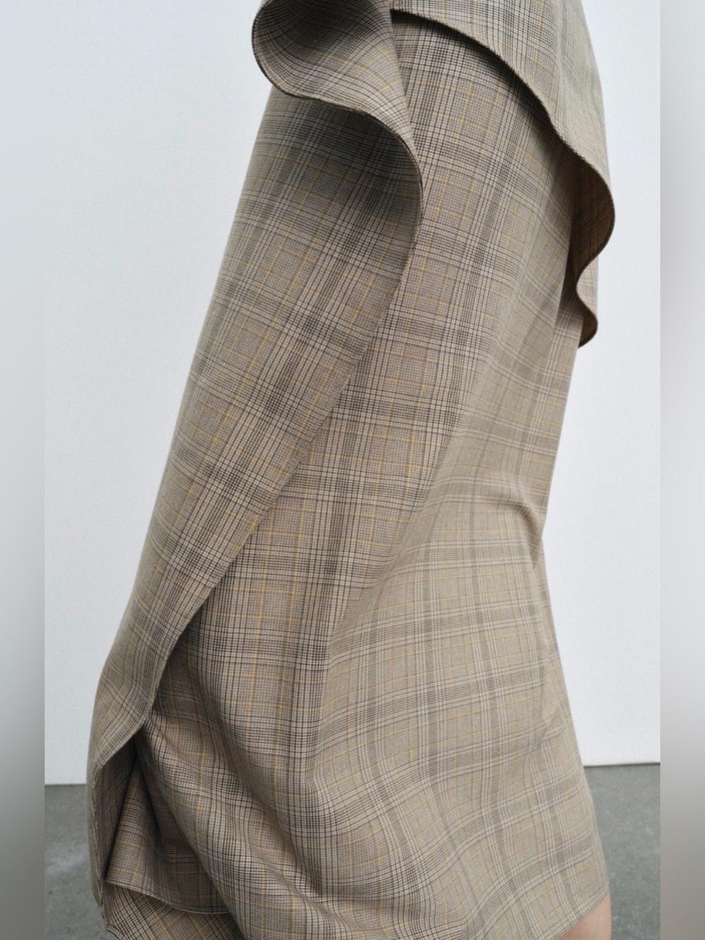 Zara collection plaid ruffled skirt - Picture 2 of 6